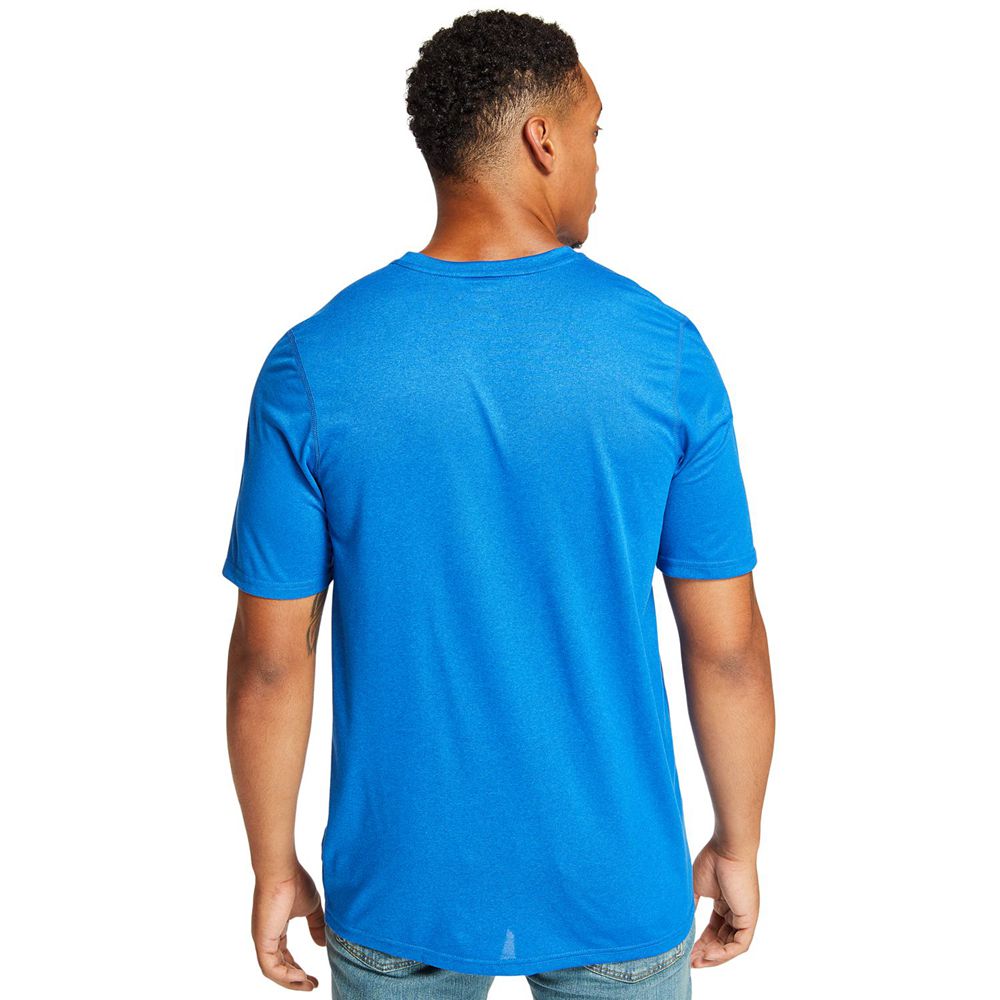 Timberland Μπλουζάκια Ανδρικα Μπλε - Pro® Big & Tall Wicking Good Sport Short-Sleeve - Greece 734129